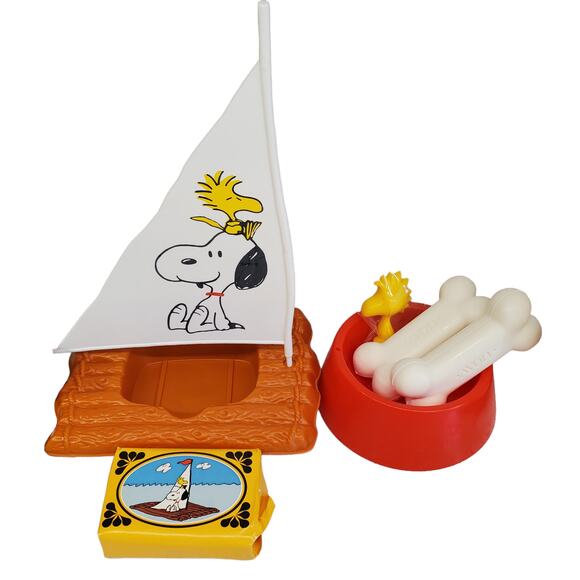 Vintage Peanuts Snoopy Charlie Brown Woodstock Vintage Avon Bathroom Accessories - Picture 3 of 16